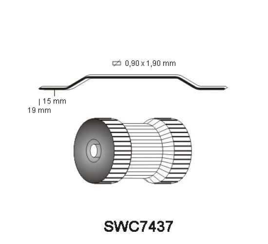 SWC7437 Staple, different lengths