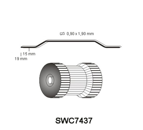 SWC7437 Kram, diverse lengtes