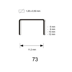 73 Staple, galvanized, different lengths
