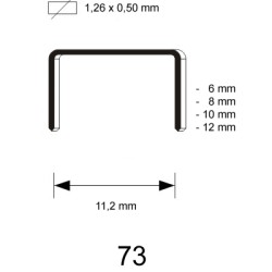 73 Staple, galvanized, different lengths