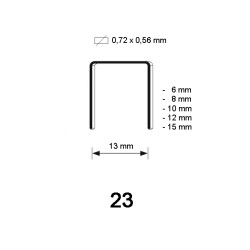23 Niet, diverse lengtes
