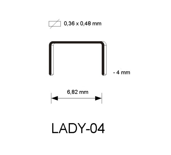 Niet LADY 04 mm, 2.000 st Niet LADY 04 mm, 2.000 st