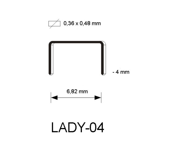 Niet LADY 04 mm, 2.000 st