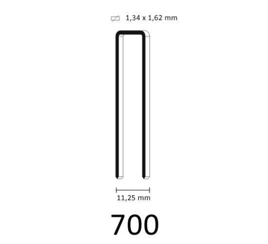 700 Staple, different lengths