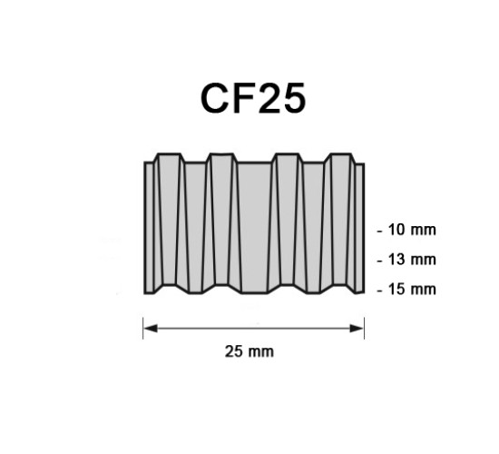 Golfkram CF25, diverse lengtes