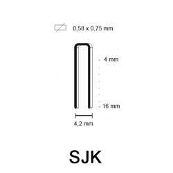 SJK Staple, galvanized, different lengths