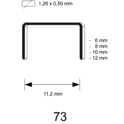 73 Niet (PB) gegalvaniseerd - diverse lengtes