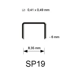 SP19 Staple 06 mm, 5.000 pcs SP19 Staple 06 mm, 5.000 pcs
