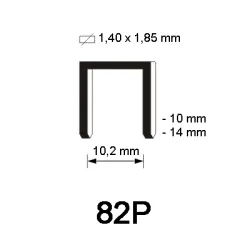 82P Staple, polymer - different lengths