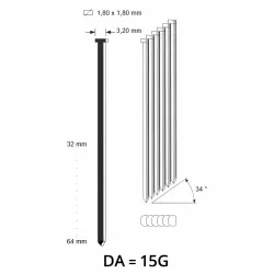 DA Brad (15G) gegalvaniseerd - diverse lengtes