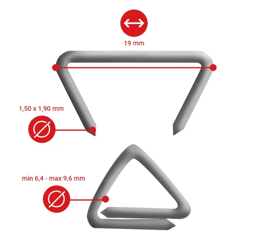 D-Ring SR15 gegalvaniseerd scherp D-Ring SR15 gegalvaniseerd scherp